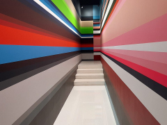 Striped Corridor by Willem Van Herp