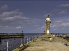 Whitby Piers by Jeff Moore