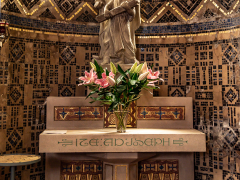 Statue of Saint Joseph Domfront Cathedral France by John Pickford