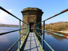 Valve Tower at Scout Dyke Reservoir by Malc Wainwright