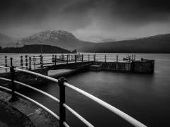 Pier at Stronachlachar by Robert Bishop