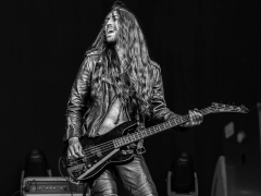 Jack Bentley Smith Of Collateral Black Leather Bassist by John Pickford