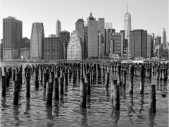 Manhattan from Brooklyn Park by Dave Rippon