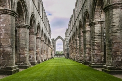 CHURCH RUINS FOUNTAINS ABBEY by Bob Harper