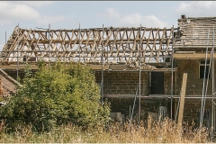 ROOF TIMBERS OF OLD COTTAGE by Bob Harper