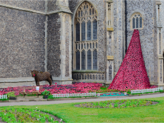 War Memorial at Sheringham Church by Brian Johnson