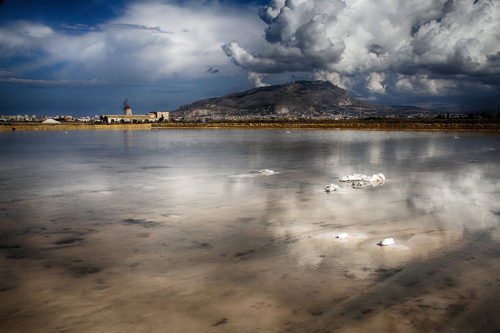 Trapani Salt Lake by Willem Van Herp