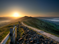 Sunrise at Mam Tor by Robert Bishop
