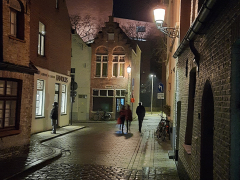 Night Street Scene by Willem Van Herp