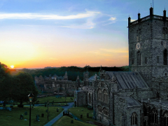 Sunset at St Davids Cathedral by Rob Mason