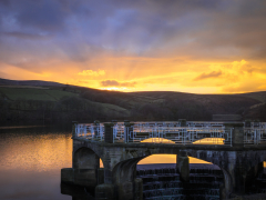 Sunset at Digley Reservoir by Robert Bishop