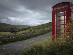 Red Telephone Box at Keld by Robert Bishop