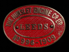 Hunslet Engine Plaque for Steam Locomotive by Roy Lloyd