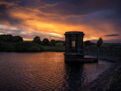 Dramatic Sky at Royd Moor Reservoir by Robert Bishop
