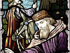 Stain Glass Window Detail, Kimpton Church by Jeff Moore